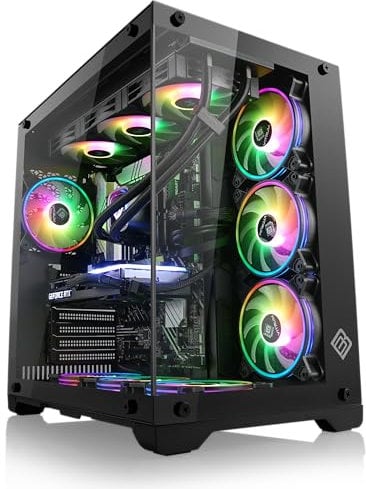 Gaming PC mit Windows 11 Home, Intel Core i9-14900KF 8X 3200 MHz, 4000 GB M.2 SSD, 96 GB DDR5-RAM, GeForce RTX 4070 Ti, ASUS Mainboard, USB 3.2, M11220H