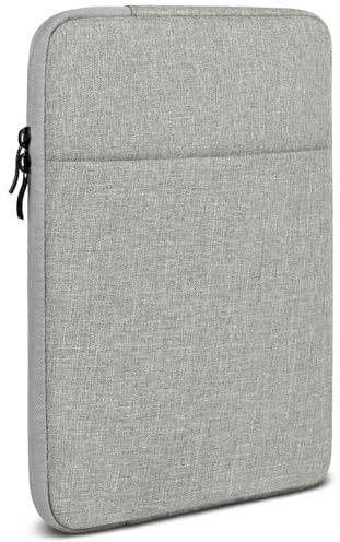 moex Dash Case für Surface Pro 11 Tasche mit Reißverschluss und Fach für Zubehör, Sleeve Laptop Hülle weich Gepolstert, Schutzhülle Minimalistisch Laptoptasche, Grau