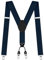 AUYAO Herren Hosenträger Hosenträger Herren Extra Stark Breit 3,5 Cm mit Sehr Starken 4 Clips Heavy Duty Men Braces Einstellbar Elastisch Einheitsgröße Hosenträger für Männer Damen Y Form (Marineblau)