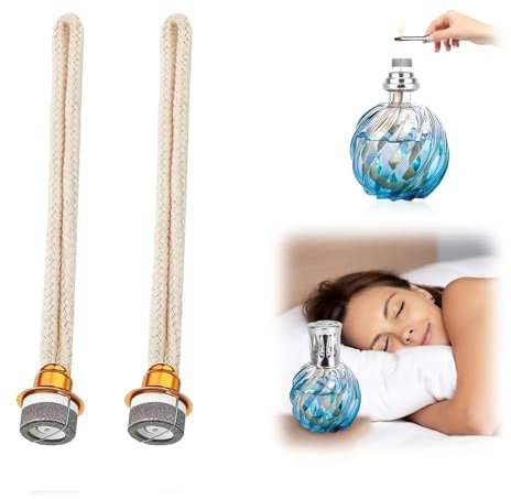 2er Set Docht für Lampe Berger,Öl Lampendocht Ersatz,Katalytische Duftlampe Docht für Aromatherapie Diffuser,Raumluftverbesserung,Ersatzbrenner Zubehör für Raumdekoration