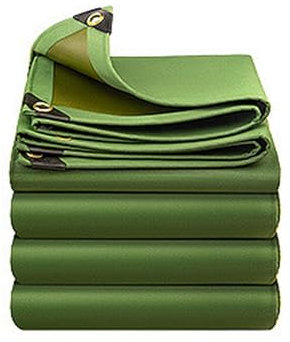 Momooda Bâche de Protection Toile Imperméables Très Résistantes, Bâche Hivernage Piscine Hors, Bâche pour Serre, Bâche Thermiques isolées avec Oeillets, Vert, 4x6m