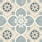 Sol Vinyle Style - Carreaux de Ciment Florence - Beige - Rouleau de 2m x 3.00m