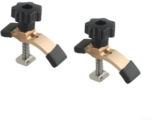 2 Stück Niederhalter Spannklemmen Für 3018 CNC Fräsmaschine Holzbearbeitung Metallbearbeitung T-Nut Spannvorrichtung Druckplatte Graviermaschine Zubehör Aluminium 65X20x62mm