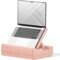 Laptop Knee Tray for Lap with Cushion, Adjustable Laptop Pillow for Bed/Couch, Foldable Tablet Pillow Holder for Lap, Sofa and Desk for up to 15'' PC/Mac, Tablet, iPad, Kindle, Pink