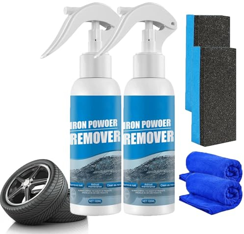 Car Rust Removal Spray, 2025 New Iron Powder Remover Car Rust Removal Spray, Instant Remover Cleaner, Multifunctional Paint Cleaner (2)