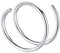 Nasenring Schwarz Mit Kugel Edelstahl Nasenring Doppelring Punktion Zubehör Kombinationsset Nasennagel Schnauze Schnuller Für Hunde Für Nase (Silver, One Size)