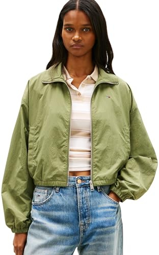 Tommy Jeans Damen Tjw Tie Side High Neck Jacket Dw0dw22325 Andere Jacken (1er Pack)