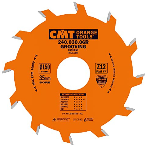 CMT ORANGE TOOLS 240.030.06R - NUTKREISSÄGEBLATT D=150X3X35 Z=12 FLACHZAHN