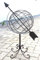 DanDiBo Sonnenuhr Garten Metall Globus 101806 Modern Stehend Sonnenuhr aus Schmiedeeisen 72 cm Gartenuhr Gartendeko