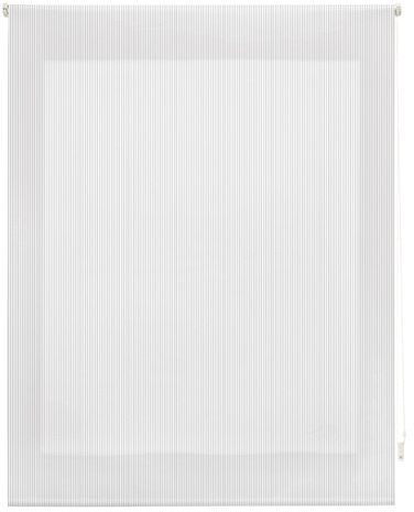 blindecor Streifen Rollo, Stoff, Grau, 110 x 180 cm