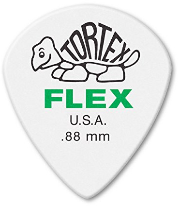 Jim Dunlop 466P0.88 Tortex Flex Jazz III Xl Picks, .88 mm, Set of 12 Pieces