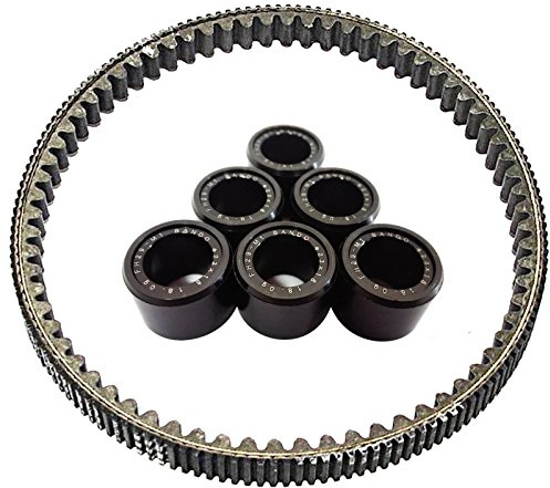Kit 6 rulli alleggeriti cinghia trasmissione Bando SH 300 2007/2019