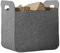 Rubberneck Filzkorb Aufbewahrungskorb mit Griffen, Eckig, Maße 25 x 35 x 35 cm, Grau