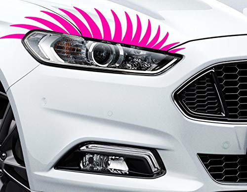 HR-WERBEDESIGN 2X WIMPERN Scheinwerfe Aufkleber Wimpern Eyelashes Car Sticker XXX Auto Augen Ey