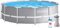 Intex 26716NP – Aufstellpool Prism Frame Rund, Filterpumpe 2006 L/h, Leiter, 8592 L, Stahl und PVC, Grau, 366x99 cm
