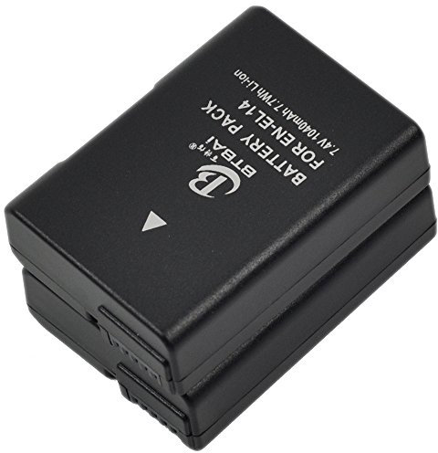 2X D3500 Batterie pour Nikon DSLR Camera Replacement New BTBAI 1040mah Li-ION Rechargeable EN-EL14 EL14a EL14e