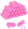 Rouleaux de mousse éponge cheveux 36 pièces bigoudis éponge douce outils pour femmes et enfants bricolage coiffure (20 mm, rose)