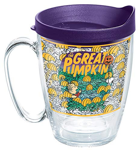 Tervis Peanuts – Great Pumpkin Made in USA Doppelwandiger isolierter Becher hält Getränke kalt und heiß, 473 ml Tasse, klassisch