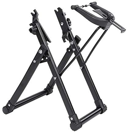 Dioche Fahrradständer,Faltbares Heimfahrrad Radpflege Fahrradpflege Zubehörteil -Fahrrad-Rad-Wartung Rad Truing Stand Wartung 36 * 28,5 * 43 cm