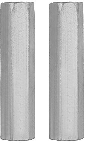 Fafeicy 2 Stück verzinkter Stahl M10 * 60 Lange Sechskantmutter Sechskantgewinde Mutter Gewindebefestigungen Passschrauben, Nuss