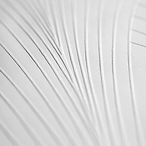 Textured Anaglypta Tapete mit 3D Oberflächen Prägung geometrische Strukturtapete überstreichbar Papiertapete weiß Vinyltapete