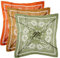 DOOBO Satin-Kopftuch, Haarschal, Seide, Bandana, Seide, Bandana, Seide, Haarband, Halstuch, für Damen und Mädchen, 70 cm, 3 Stück, Hellgrün, Gelb, Orange, One size