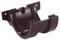 Brett Martin Union/Joint Bracket for 112mm Roundstyle Half-Round Gutter System CAST Iron Effect Black BR044CIB