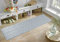 IVY Washable Door Mat Kitchen Mats Non Slip Cubed Trellis Design Kitchen & Hall Runners Doormats, Dark Grey, 60x220 cm