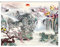 Ccsh 100% Blackout Roller Shade Floral & Mountain Patterned, Kitchen Bathroom Office Window Blinds, 2/3/4/5 Ft Extra Wide Curtain, Easy Installation (Size : 120cm x 120cm(3.9ft x 3.9ft))