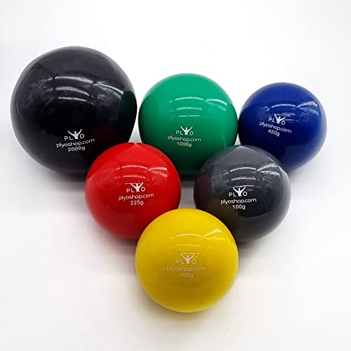 Plyoballs Plyobälle Set of 6 Baseball Softball Handball Training Plyo Bälle Soft Weich Sand Filled Gefüllt PVC Recovery Ball