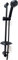 Shower Riser Kit - Rails Riser Adjustable - Shower Head and Hose Pipe - Rainfall Handheld with Fittings and Holder Riser for Shower Set (Matt Black)