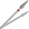 Vnjaoi Cuticle Clean Nail Drill Bit 3/32'', Russian Manicure Drill Bits Professional Safety Carbide Under Nail Cleaner Nail Bit for Cuticle Dead Skin Nail Prepare, Manicure Nail Salon (Fine)
