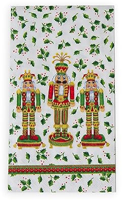 Nutcracker Christmas Guest Towel Napkins - 15 Per Package