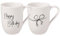 Villeroy & Boch – Statement Tassen Set Happy Birthday 2 teilig Weiß, Schwarz, Spülmaschinenfest, Mikrowellensicher, Happy Birthday Tassen, Geburtstagsbecher, Kaffeebecher, Becher, Premium Porcelain