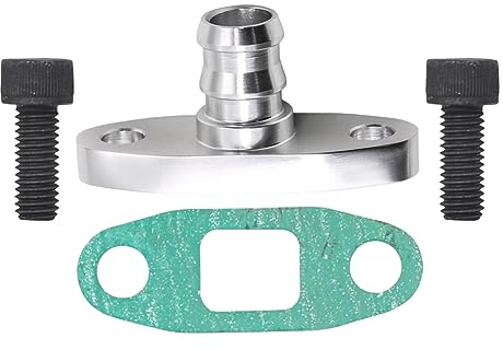 LYEAA Turbo-Ablauf-Auslass-Flansch-Adapter, Dichtung, Aluminium, 10AN, passend für T3, T4, T35, T40, T60, T70 (FT04)