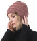 PONCEAU Mütze Damen Strickmütze Atmungsaktiv Warme Beanie mit Innenfutter Unisex Wintermütze Herren Beanie Gefütterte Herbst Winter Strickmütze Damen Klassische Slouch Beanie Mütze Slouch