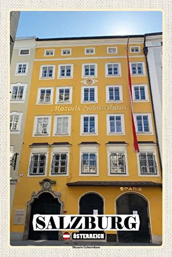 Ontrada Holzschild 20x30cm Salzburg Mozarts Geburtshaus Holz Schild