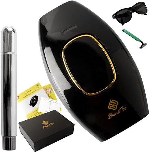 IPL Epilierer mit Lichtimpuls für Damen/Herren, langlebige Ergebnisse, 5 Intensitätsstufen, einfache Bedienung zu Hause, für Gesicht/Körper, schnell und schmerzlos, Augenbrauenhaarentferner kostenlos