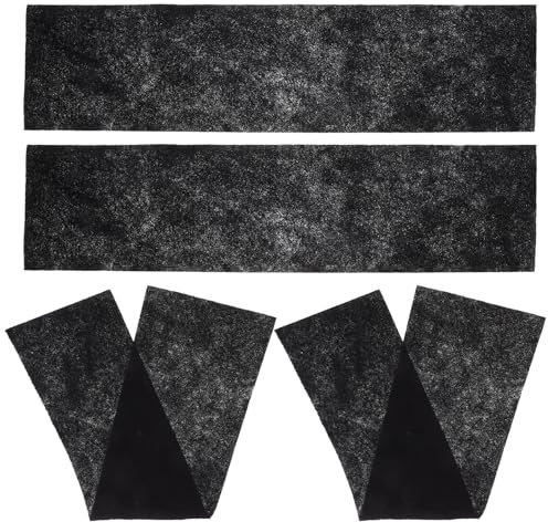 Alipis 4 Sheets activated carbon fiber air filters Box air conditioner dust filter heater filter sponge window range hood floor vent filters filter material, 8CF6OU46A1465LQ