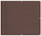 vidaXL Balkon Sichtschutz, Balkonbespannung mit Ösen Seil, Wasserfeste Balkonabdeckung, Balkonverkleidung für Balkon Terrasse, 90x700cm Braun 100% Polyester-Oxford