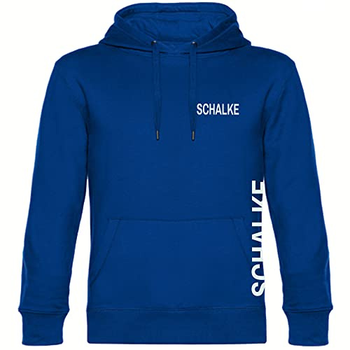 multifanshop Kapuzen Sweatshirt - Schalke - Brust & Seite
