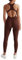RXRXCOCO Gerippte Ärmellos Jumpsuits Damen Lang Eng Tank Rückenfreie Padded Einteiler Bauchweg Sport Yoga Overall Romper Braun M