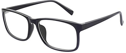 GQUEEN Brille Ohne Stärke Fake Brille Nerdbrille Damen Herren UV400,PO2