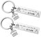 FGHJK Porte-clé Maison Couple Personnalisé: Porte Clef en Acier Inoxydable - Cadeau Amour de Pendaison de Crémaillère, Cadeau pour Couple (2Pcs)