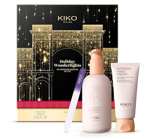 KIKO Milano Holiday Wonderlights My Handcare Essential Gift Set, Gift Set Skincare Mani: Sapone, Crema Mani Idratante E Lima Per Unghie
