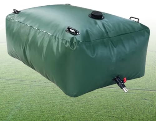 Water Storage Containers Long Term, Collapsible Water Tank with Handles and Valves, Water Tank for Drought Resistance, Garden Watering, Emergency Water Storage(1500L/396Gal)