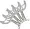 PATIKIL Ceiling Fan Blades Arms Replacement, 4 Pcs 52 Fan Blade Replacement Parts Mounting Bracket Kit for Replacing the Worn Fan Blades, Iron