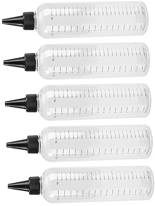 UKCOCO 5stücke Liquid Flasche Leere Flasche für Ätherische Öle Kleine Flüssigkeitsflaschen Dosierflasche zum Befüllen von Lotionen Shampoo und Seife