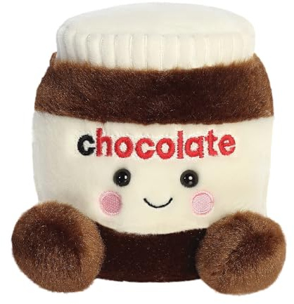 AURORA, 33937, Palm Pals Silky Chocolate Spread, 13cm, Soft Toy, White & Brown