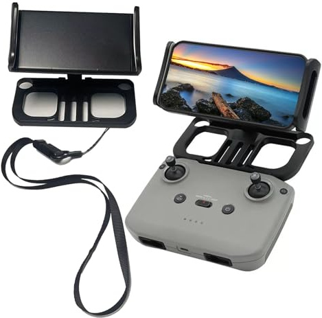 HENWAFX Drone Controller Mount and Tablet Holder, 4.7-12.9 Inch Adjustable Bracket, Compatible with DJI Mavic Air/Mini Series, with Neck Lanyard